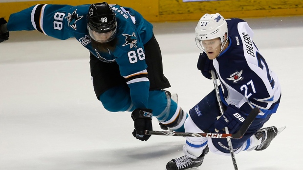 Brent Burns and Nikolaj Ehlers, The Canadian Press Brent Burns and Nikolaj Ehlers