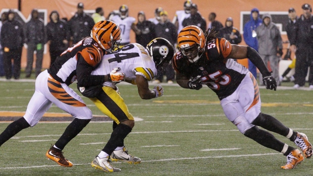 Burfict hits Brown, The Canadian Press Burfict hits Brown