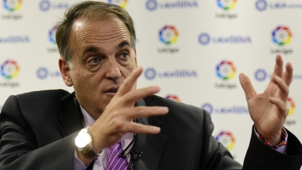 Spanish League Football President Javier Tebas, Javier Soriano/Getty Images Spanish League Football President Javier Tebas