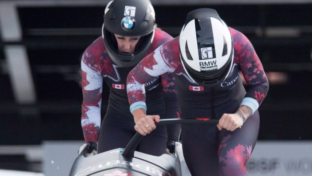 Kaillie Humphries and Melissa Lotholz, The Canadian Press Kaillie Humphries and Melissa Lotholz