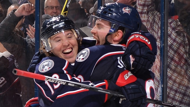 Cam Atkinson and Boone Jenner