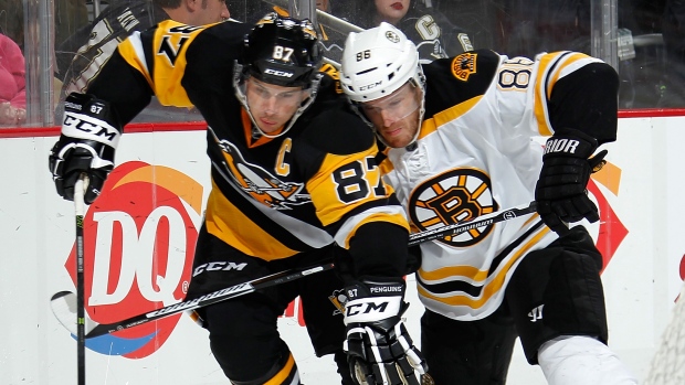 Sidney Crosby and David Pastrnak