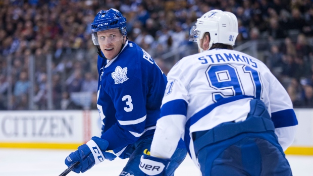 Dion Phaneuf and Steven Stamkos, Lucas Oleniuk/Getty Images Dion Phaneuf and Steven Stamkos