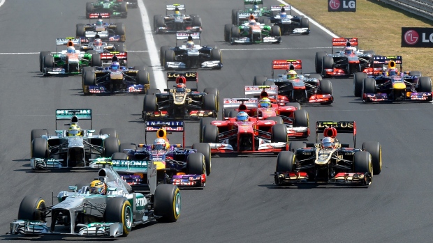 Formula 1 cars, TOM GANDOLFINI/AFP/Getty Images Formula 1 cars