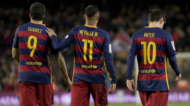 Luis Suarez Neymar Messi