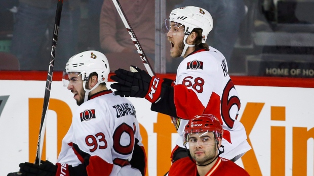 Mika Zibanejad and Mike Hoffman