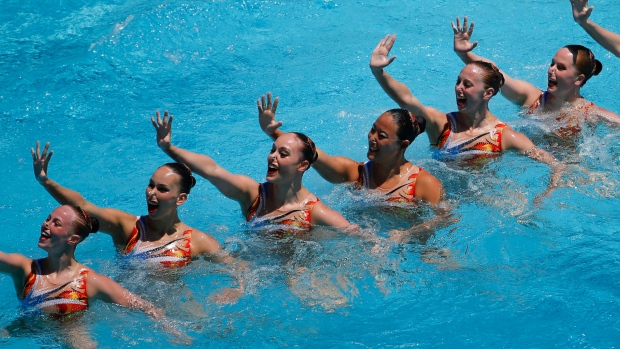 Canada's synchronized swimming team