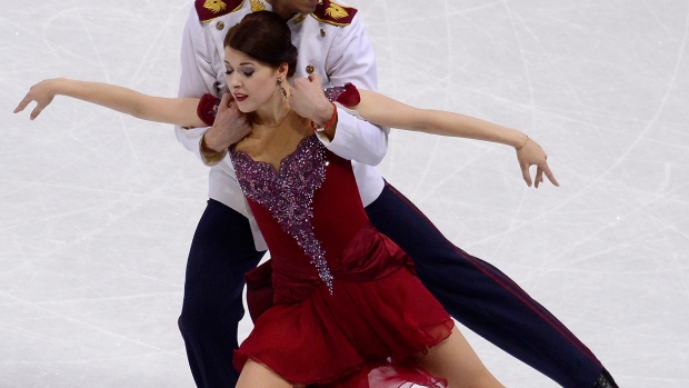 Ekaterina Bobrova and Dimitri Soloviev , Daniel Kopatsch - ISU/ISU/Getty Images Ekaterina Bobrova and Dimitri Soloviev