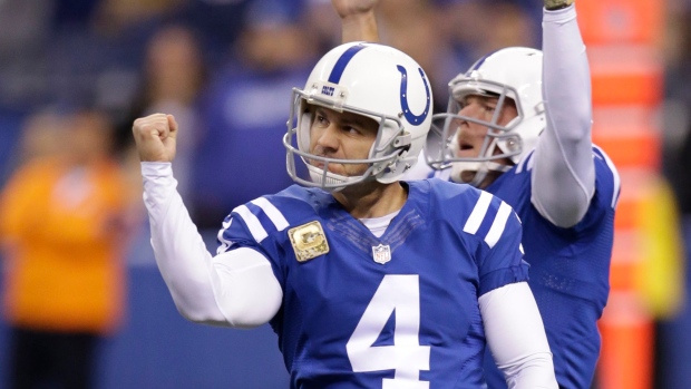 Adam Vinatieri , The Canadian Press Adam Vinatieri