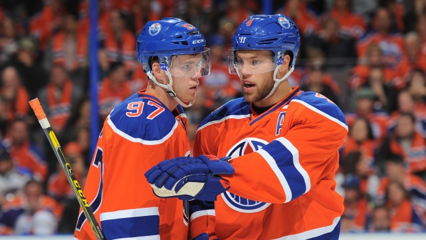 Connor McDavid and Taylor Hall, Andy Devlin/National Hockey League/Getty Images Connor McDavid and Taylor Hall