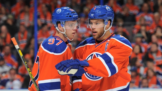 Connor McDavid and Taylor Hall