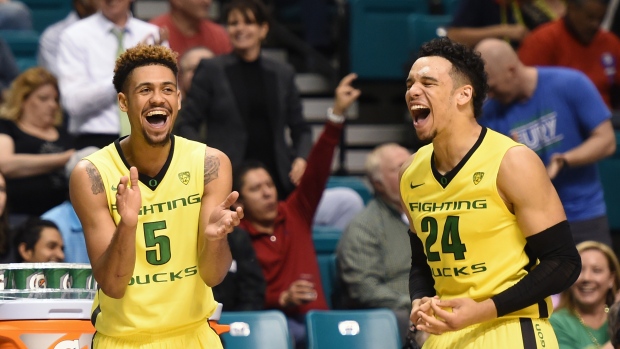 Tyler Dorsey and Dillon Brooks, Ethan Miller/Getty Images Tyler Dorsey and Dillon Brooks