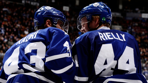 Nazem Kadri and Morgan Rielly 