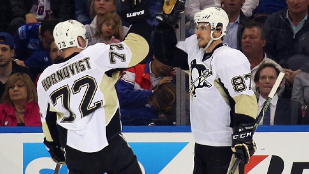 Patric Hornqvist and Sidney Crosby, Bruce Bennett/Getty Images Patric Hornqvist and Sidney Crosby