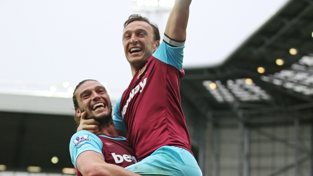 Mark Noble and Andy Carroll