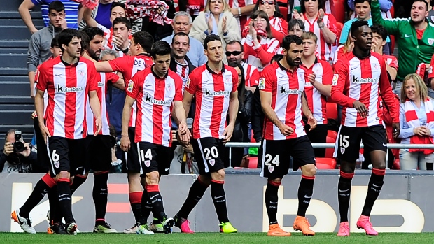 Athletic Bilbao players , ANDER GILLENEA/AFP/Getty Images Athletic Bilbao players