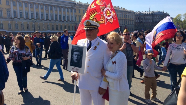 Victory Day in St. Petersburg, Russia