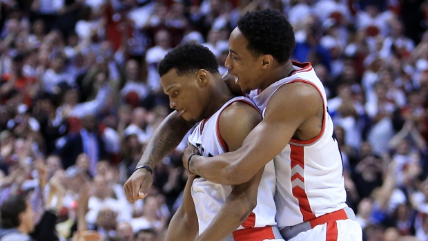 Kyle Lowry and DeMar DeRozan
