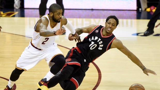 Irving and DeRozan, The Canadian Press Irving and DeRozan