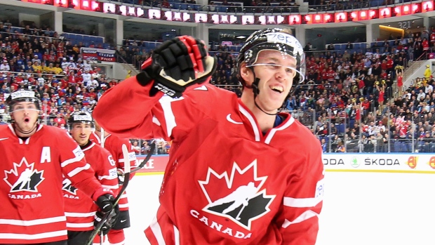 Connor McDavid practises with Canada's world junior team - The