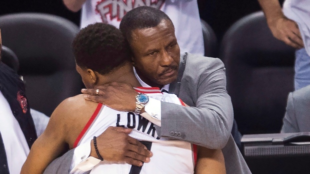 Kyle Lowry and Dwane Casey
