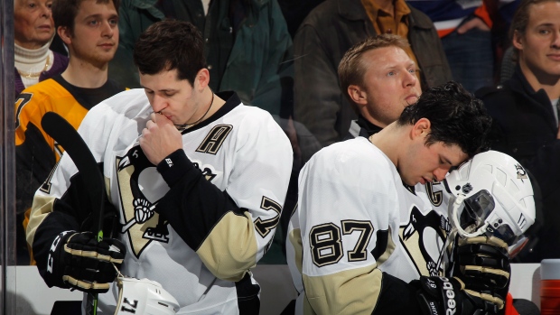 Evgeni Malkin and Sidney Crosby