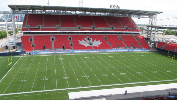 BMO Field in football configuration