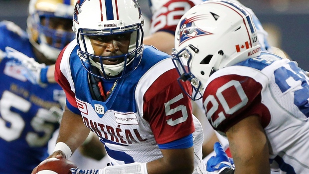 Kevin Glenn and Tyrell Sutton , The Canadian Press Kevin Glenn and Tyrell Sutton
