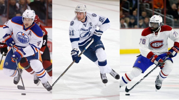 Hall, Stamkos and Subban, The Canadian Press Hall, Stamkos and Subban