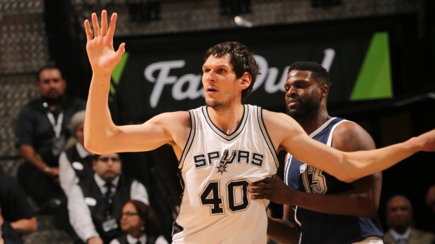 Spurs' Boban might have the largest hands on the planet