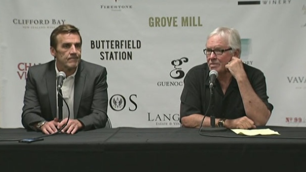 George McPhee and Bill Foley George McPhee and Bill Foley