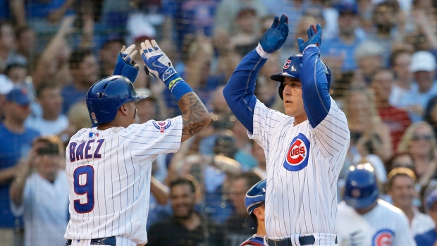 Rizzo, Baez celebrate