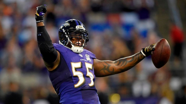 Terrell Suggs, The Canadian Press Terrell Suggs