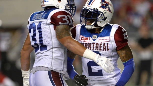Jovon Johnson (No. 2) and Winston Venable , The Canadian Press Jovon Johnson (No. 2) and Winston Venable