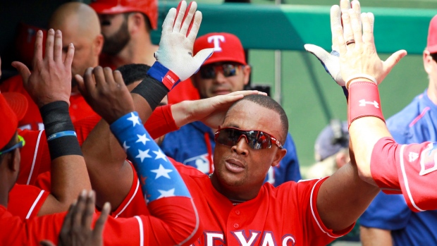 Adrian Beltre and Texas Rangers Celebrate