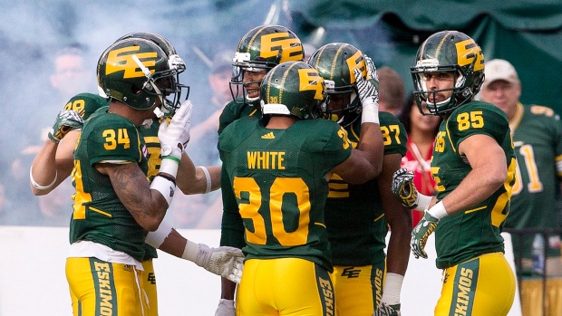 Edmonton Eskimos celebrate