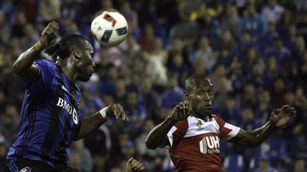 Didier Drogba and Jose Goncalves 