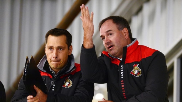 Guy Boucher and Pierre Dorion, The Canadian Press Guy Boucher and Pierre Dorion