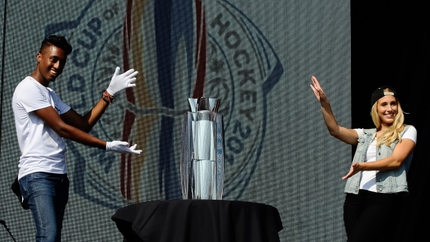 2016 World Cup of Hockey trophy , Graig Abel/World Cup of Hockey via Getty Images 2016 World Cup of Hockey trophy