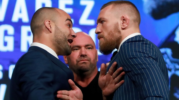 Conor McGregor Eddie Alvarez, Michael Reaves/Getty Images Conor McGregor Eddie Alvarez