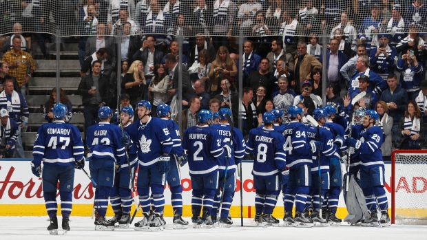 Maple Leafs celebrate