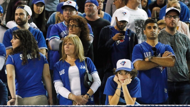Jays fans, The Canadian Press Jays fans