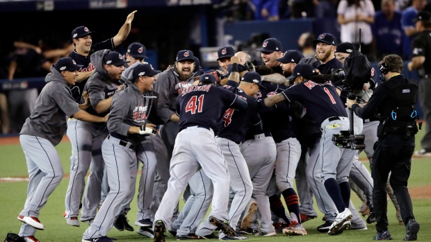 Cleveland Indians celebrate
