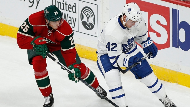 Jonas Brodin and Tyler Bozak