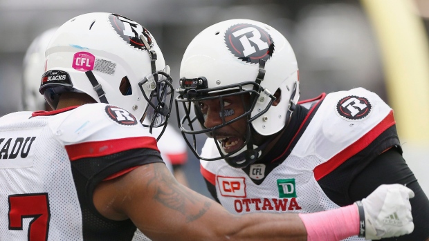 Redblacks celebrate