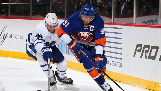 Morgan Rielly and John Tavares, Mike Stobe/National Hockey League/Getty Images Morgan Rielly and John Tavares