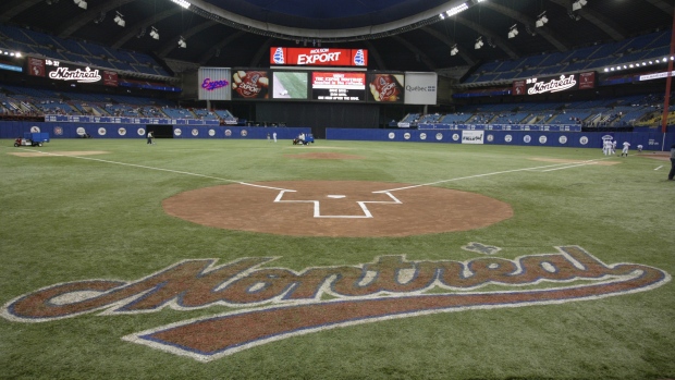 Olympic Stadium after the Expos' final game