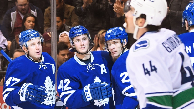 Maple Leafs Celebrate, Graig Abel/NHL/Getty Images Maple Leafs Celebrate