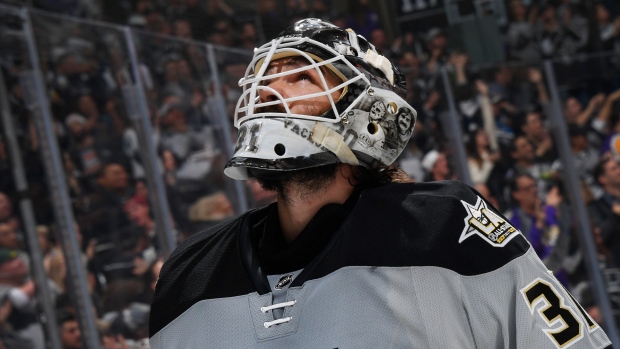 Peter Budaj, Aaron Poole/National Hockey League/Getty Images Peter Budaj