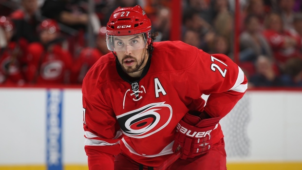 justin faulk carolina hurricanes jersey